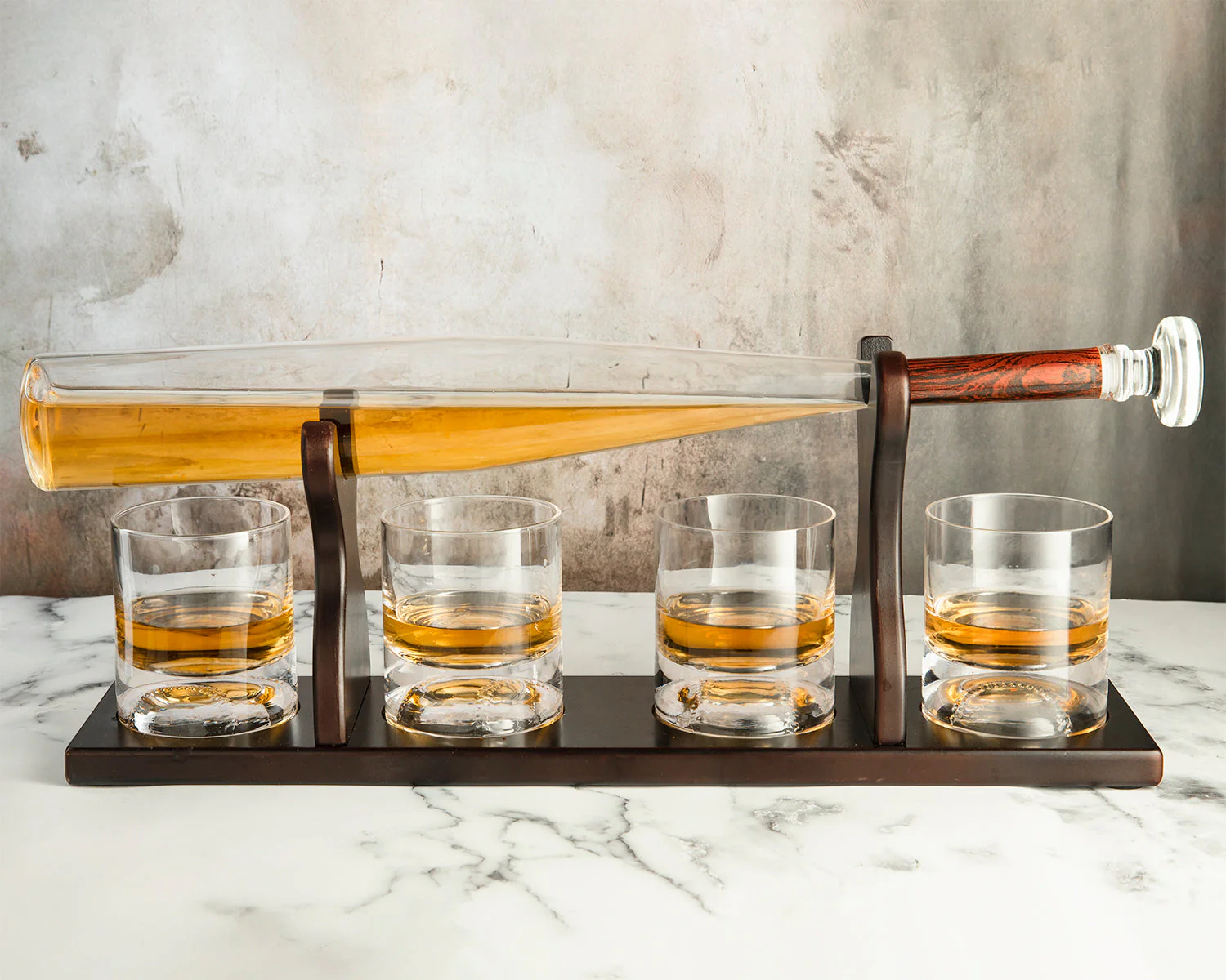 Baseball Bat Whiskey Decanter Set - Image 3