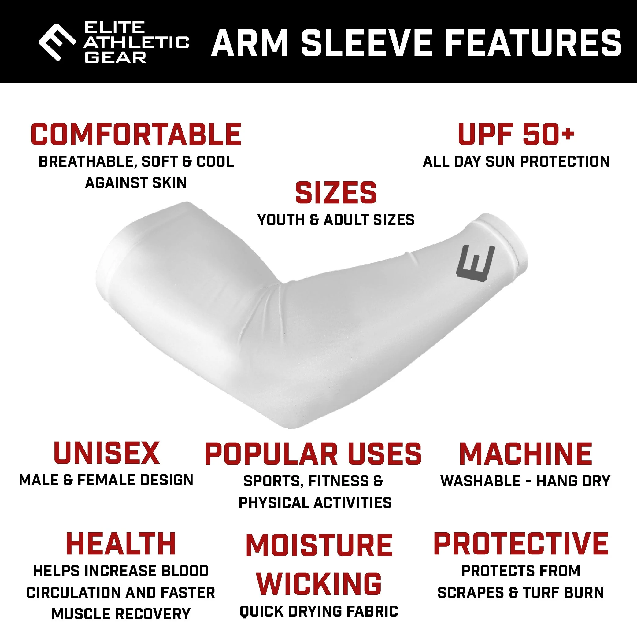 Baseball Lace Arm Sleeve - Image 3