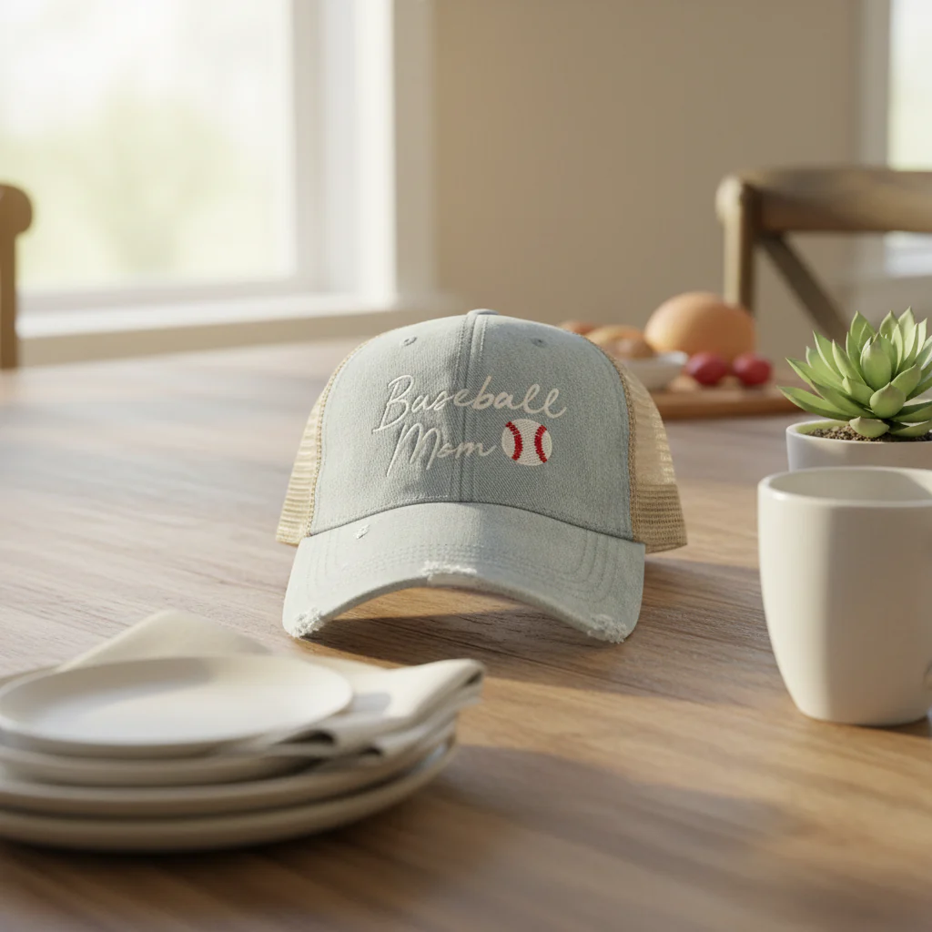 Baseball Mom Script Hat - Image 3