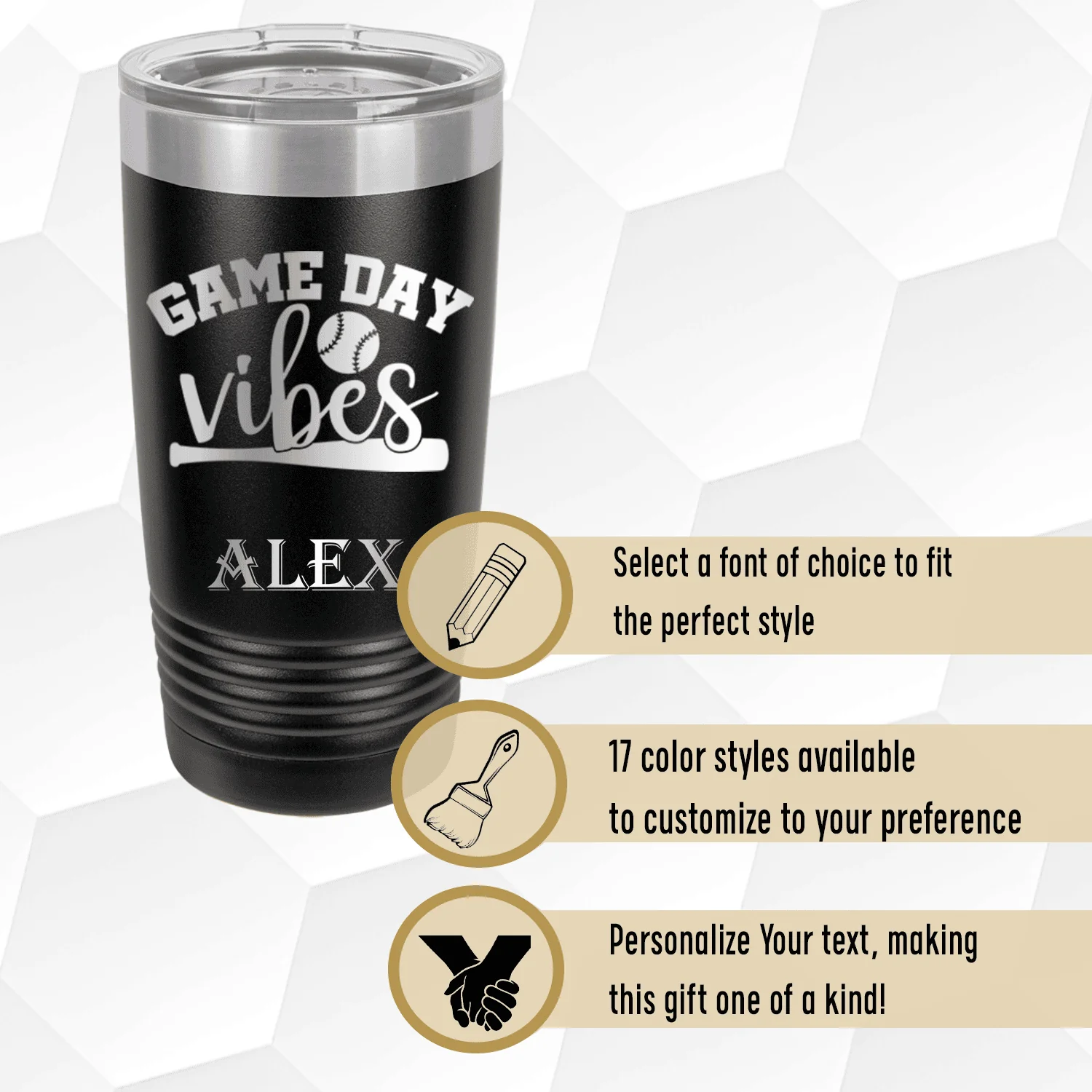 Baseball Mood Tumbler - Image 3