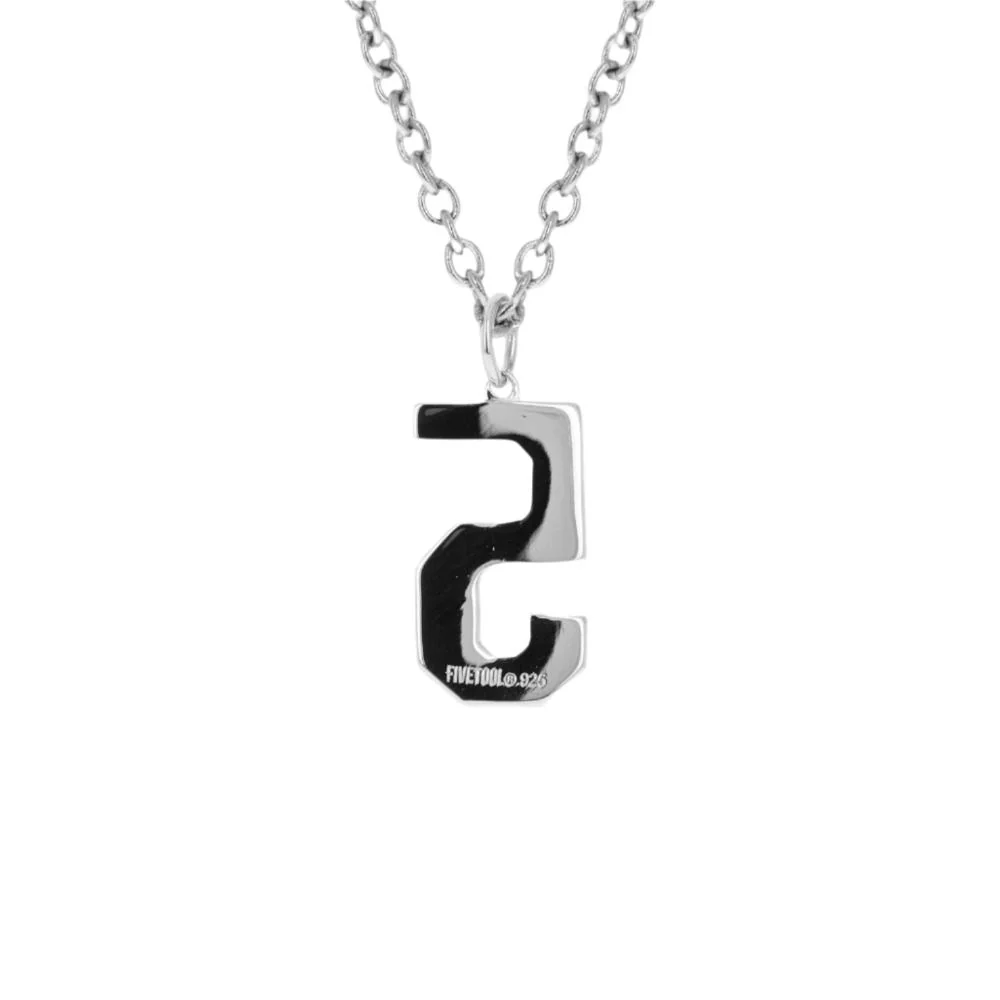Brushed Custom Number Necklace - Image 8