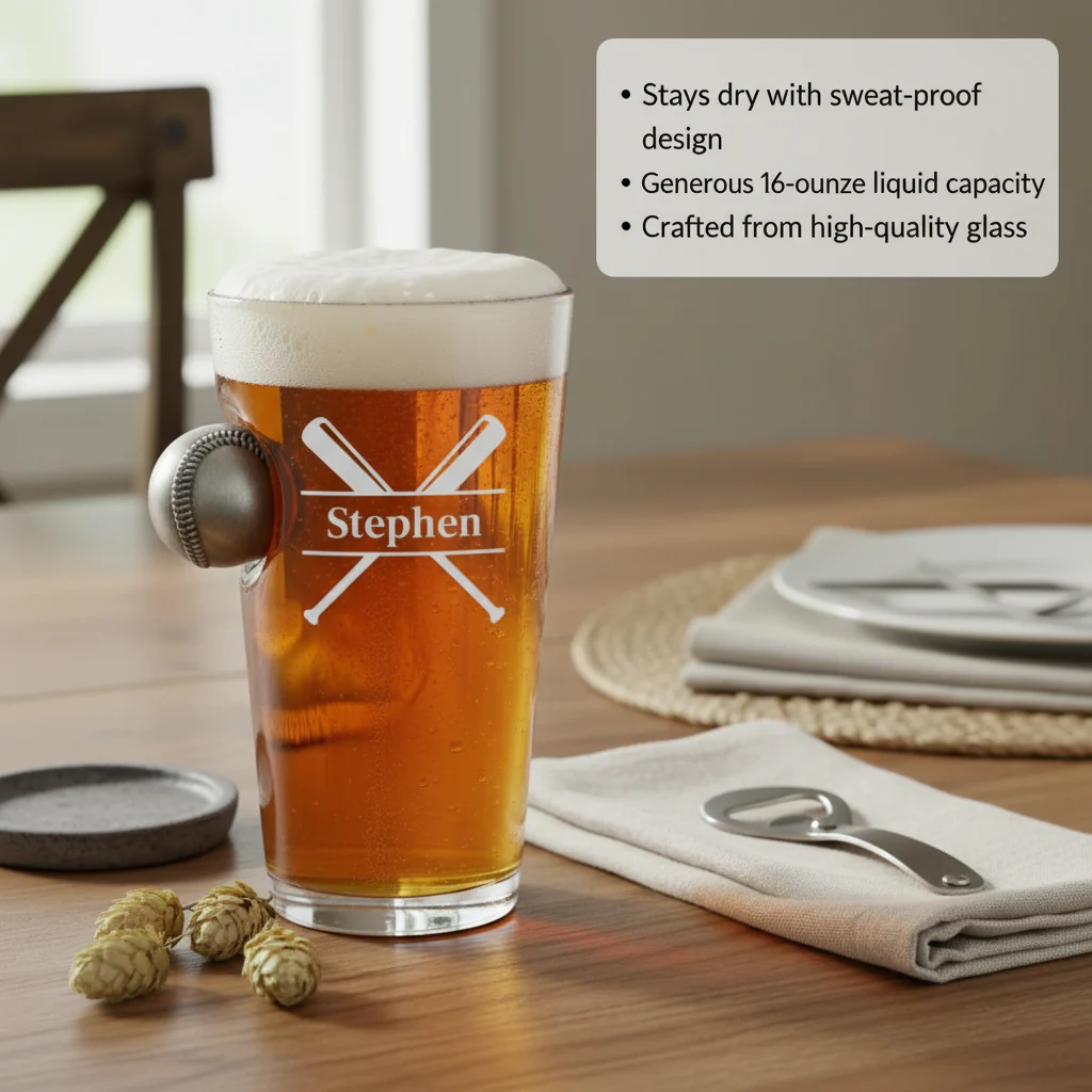 Diamond Dugout Personalized Pint Glass - Image 3