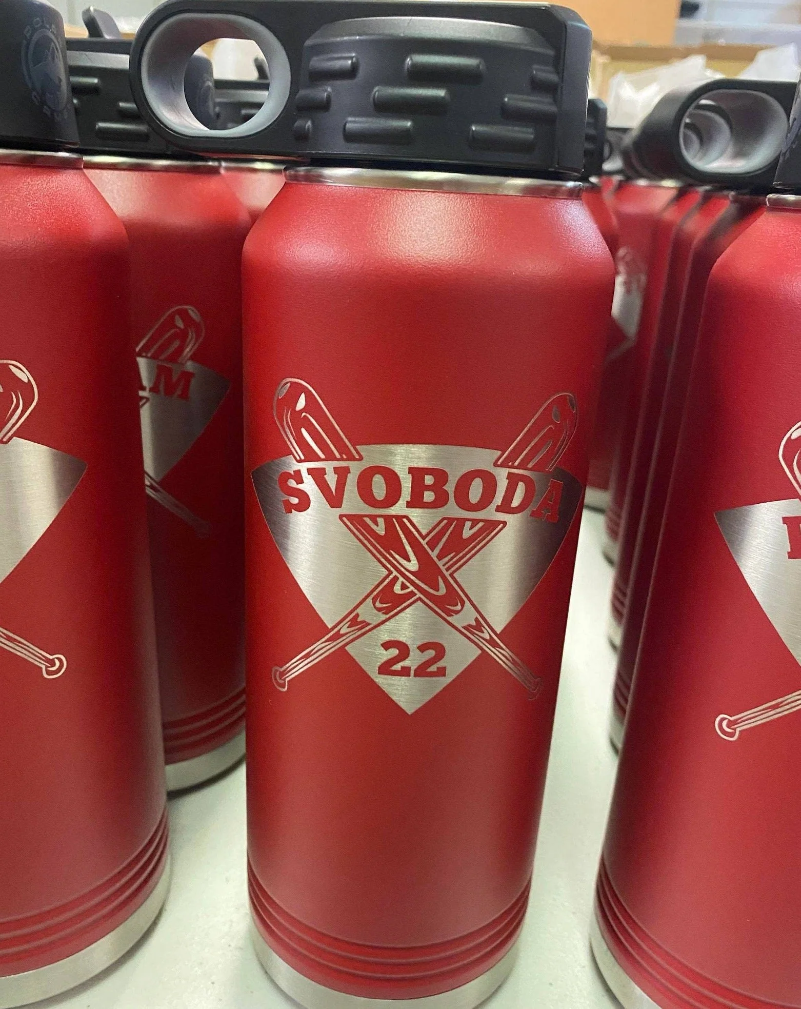 Custom Baseball Water Bottle - Image 9