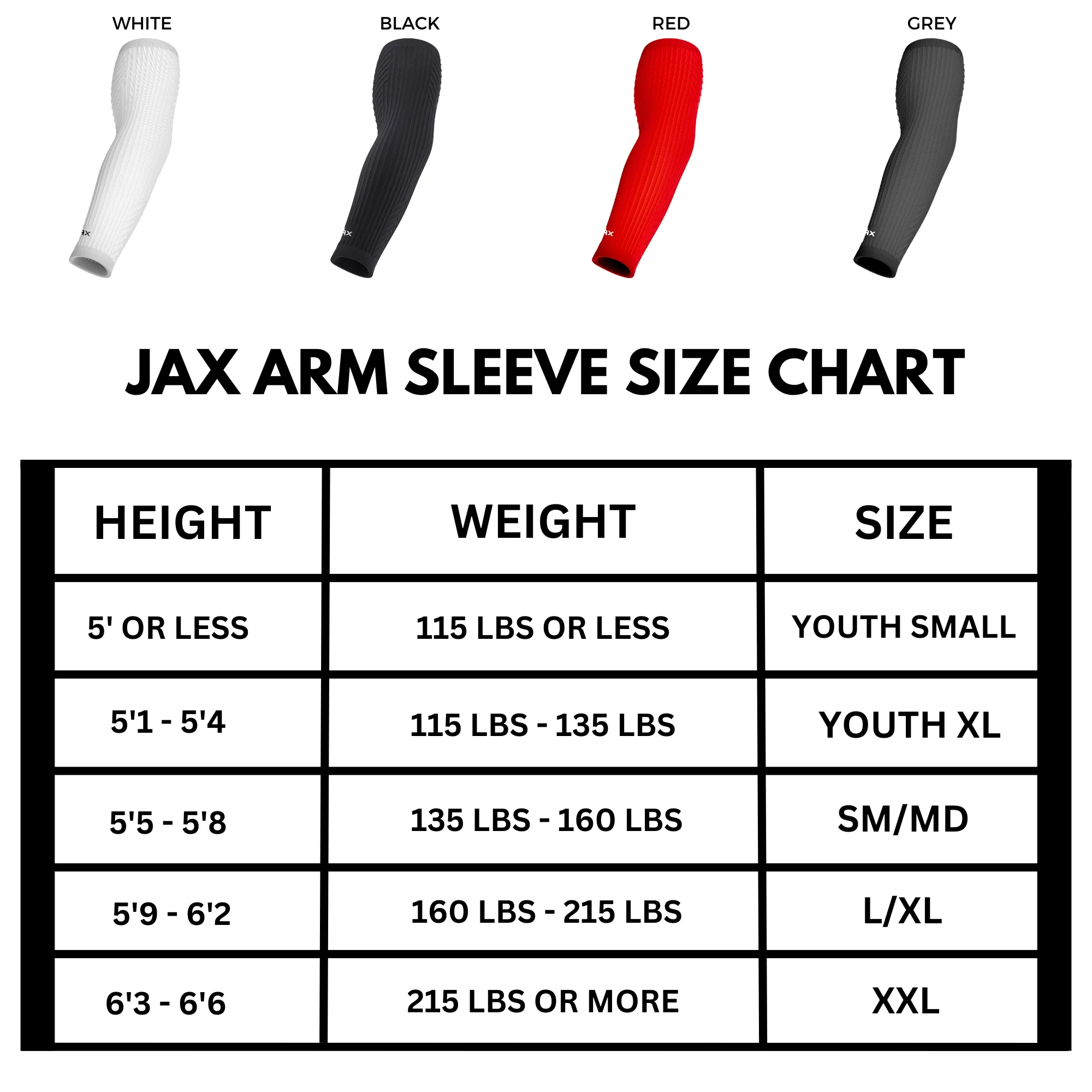 Jax White Arm Sleeve - Image 4