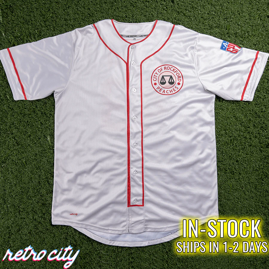 Rockford Peaches A League of Their Own Jimmy Dugan Baseball Jersey - Image 4