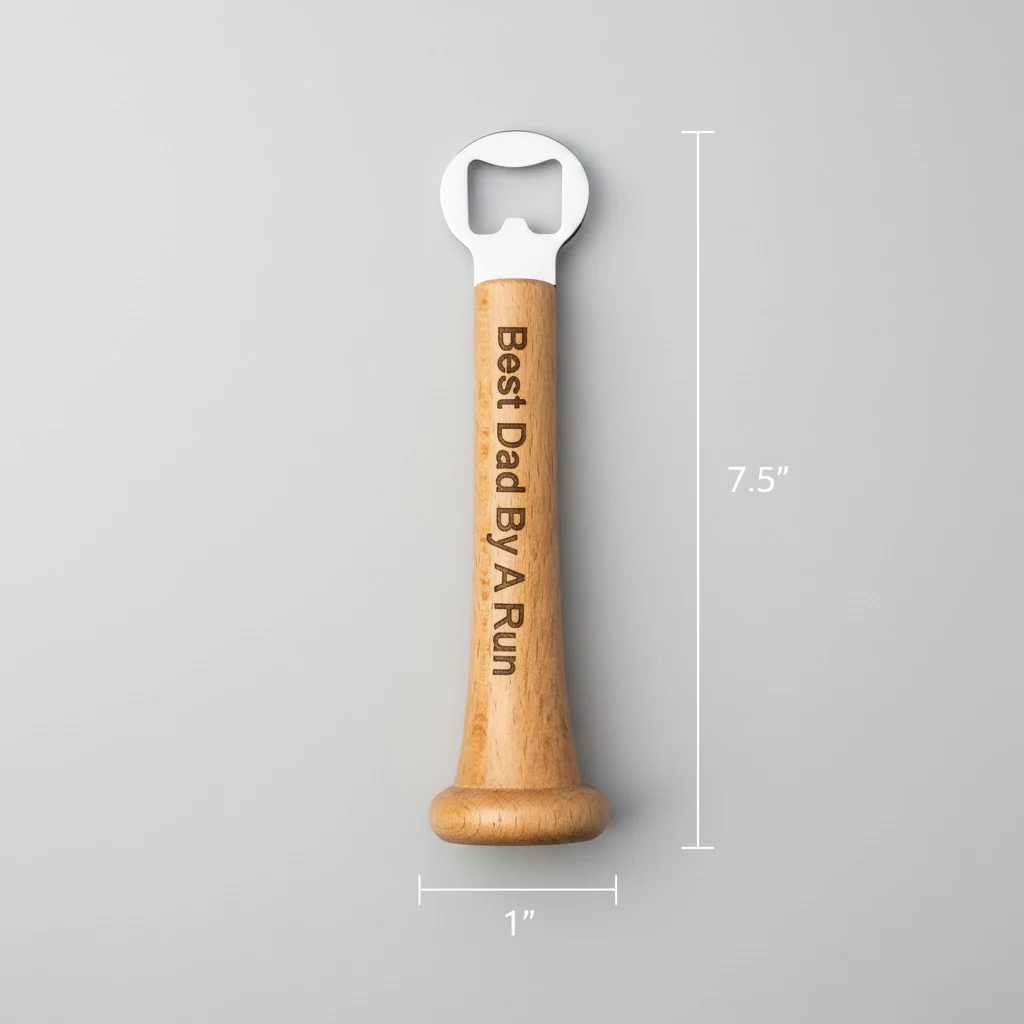 Personalized Baseball Bat Bottle Opener - Image 6