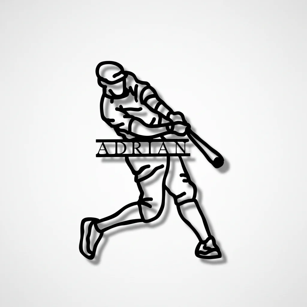 Personalized Baseball Player Sign - Image 5
