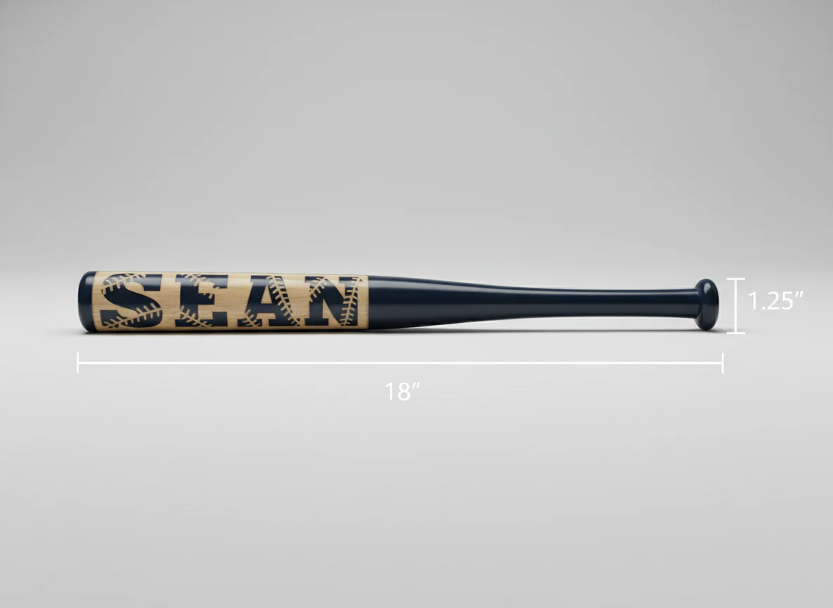 Personalized Mini Stitch Baseball Bat - Image 4