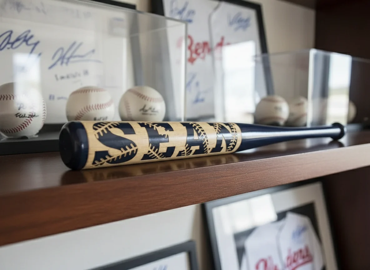 Personalized Mini Stitch Baseball Bat - Image 5