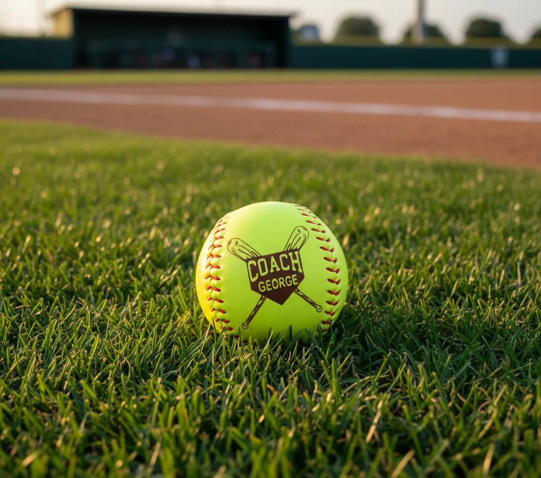 Personalized Coach Gift Softball - Image 2