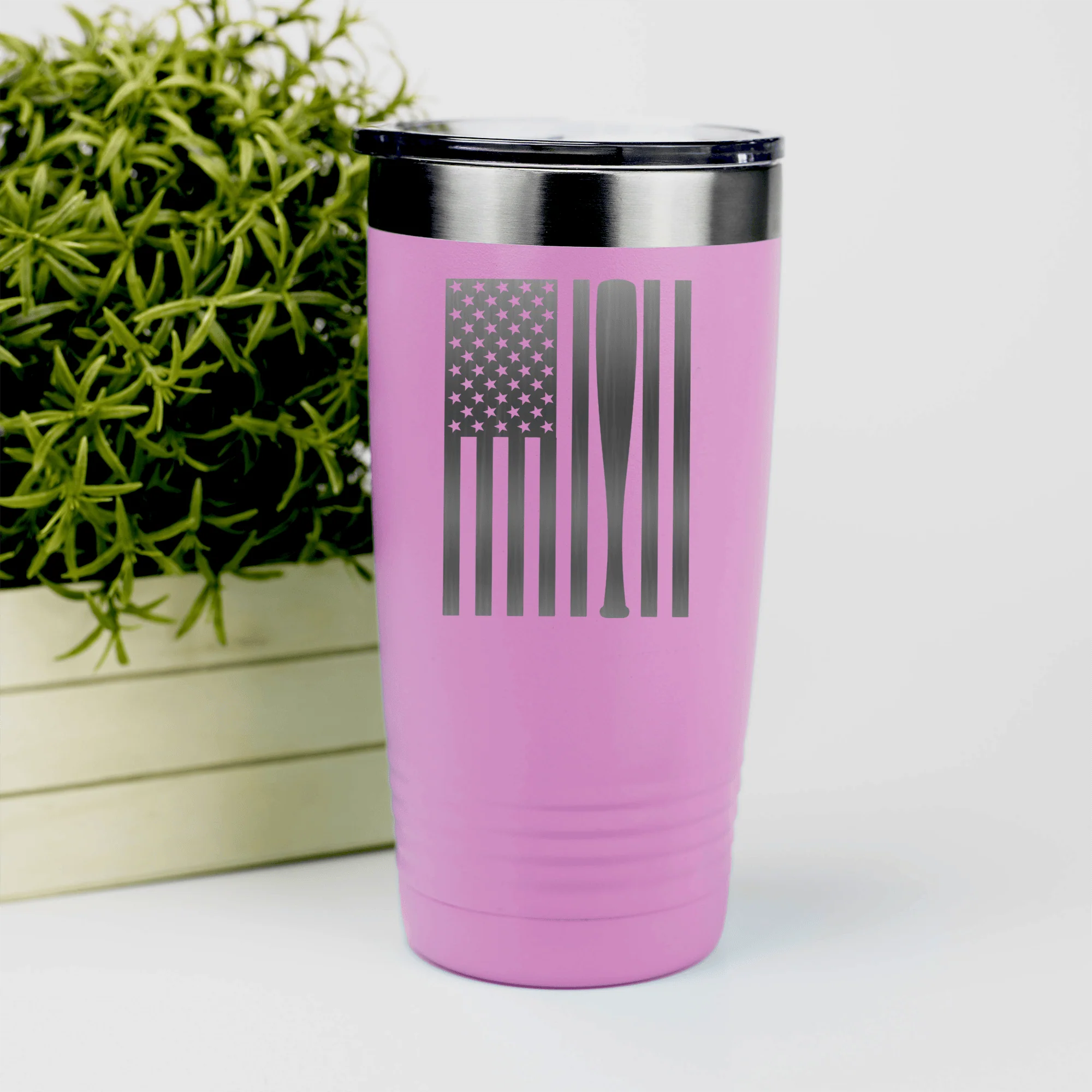 Patriotic Baseball Pride Tumbler - Image 4