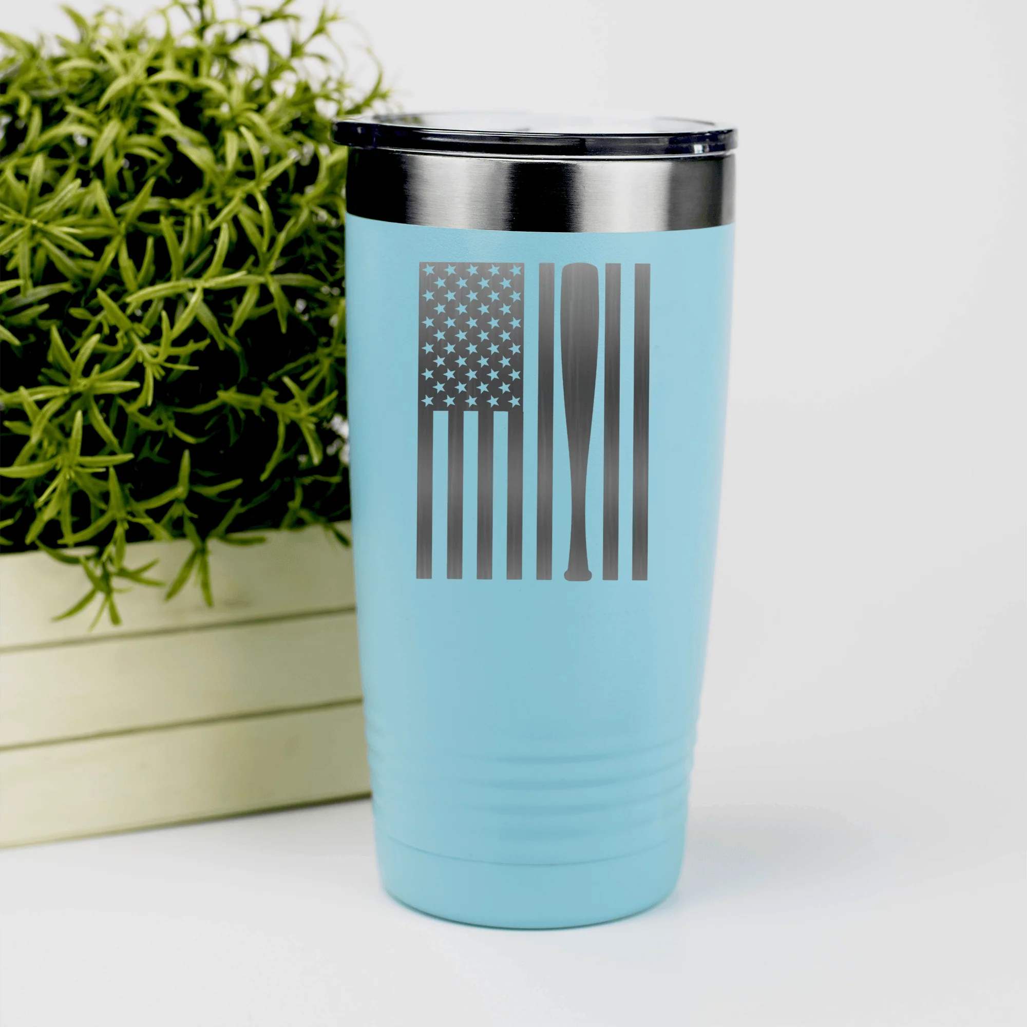Patriotic Baseball Pride Tumbler - Image 5