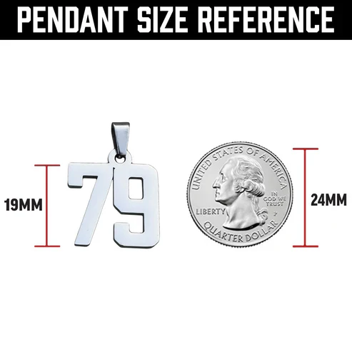Drip Dynasty Steel Number Pendant Necklace - Image 5
