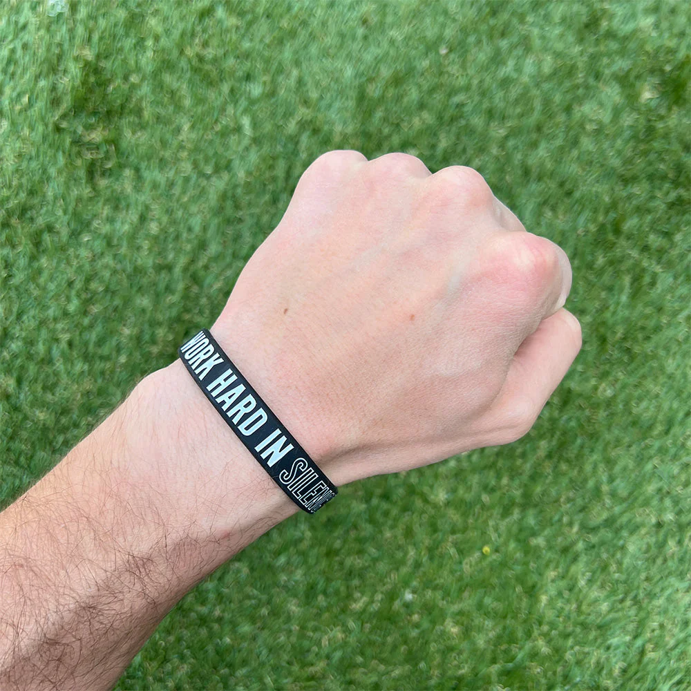 WORK HARD IN SILENCE Wristband - Image 2