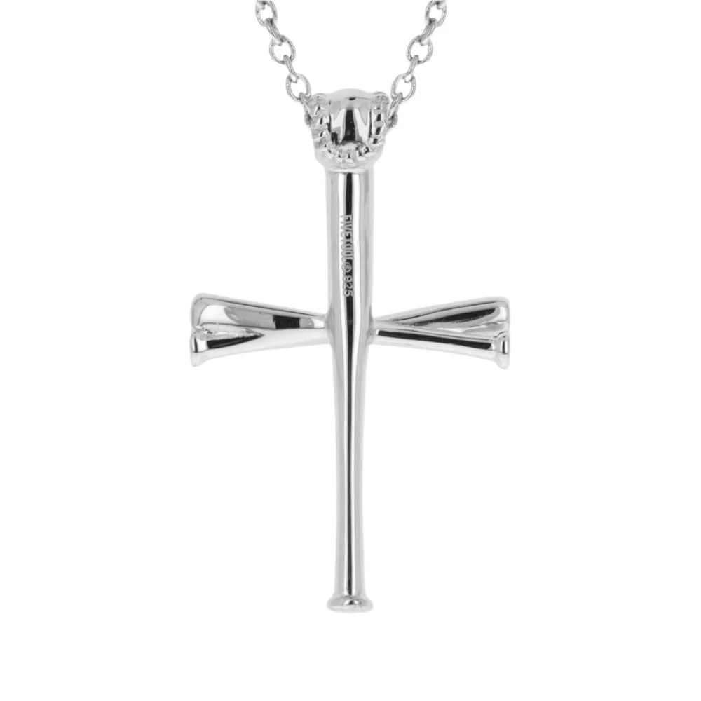 XL 2.0 Baseball Bat Cross Necklace - Image 5